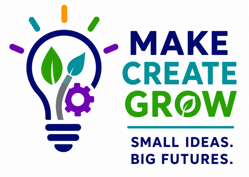 Make Create Grow - Small Ideas, Big Futures logo